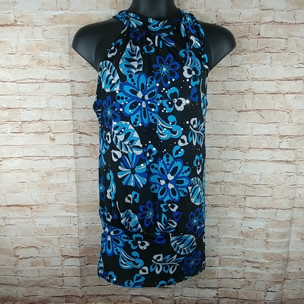 Voice bubble? hemline side tie halter X-Large
